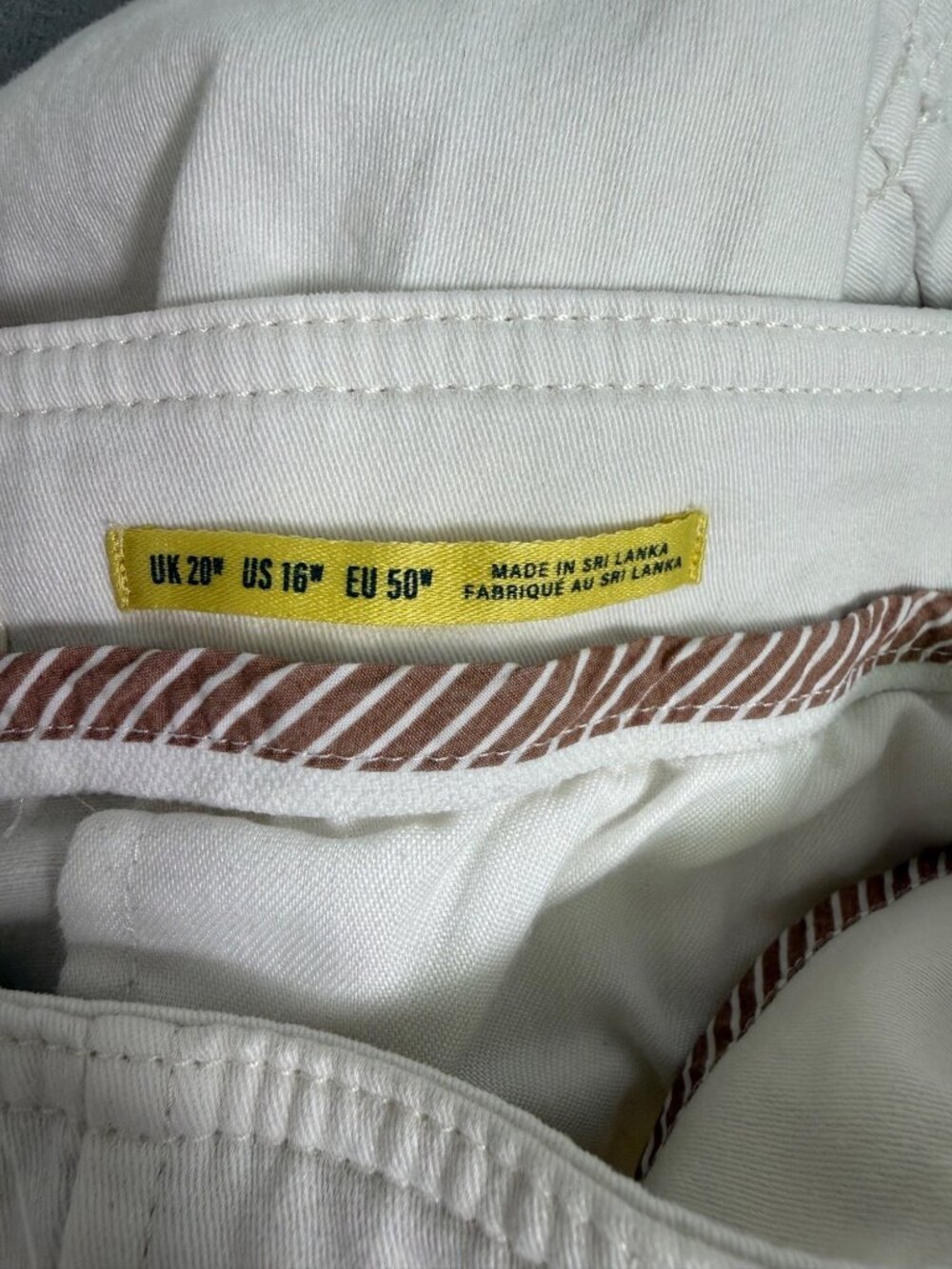 Anthropologie Maeve Buttoned Cropped Wide Leg Culottes Sailor Pant Size 16 - Picture 6 of 16